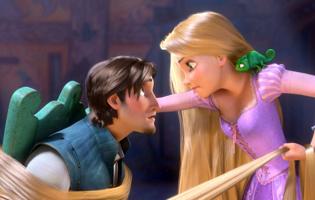 Raiponce demande à Flynn Rider de l'apporter voir les lanternes